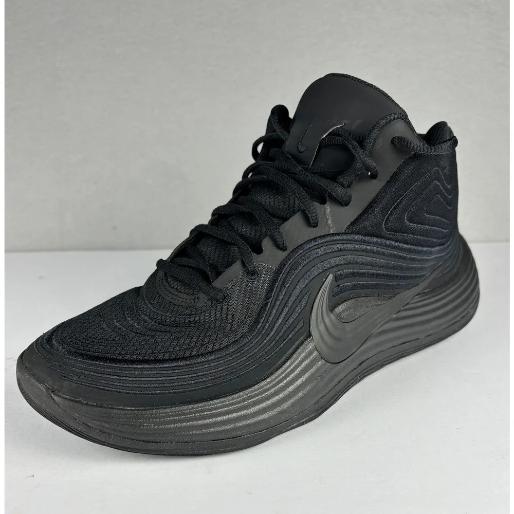 Nike Precision 8 Mid Basketball Shoes IH1105-001 Size 12 Black